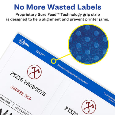 Avery Printable Blank Rectangle Labels, 3.5